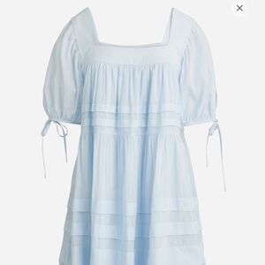 J. Crew Light Blue Calliste Cotton Voile Mini Dress